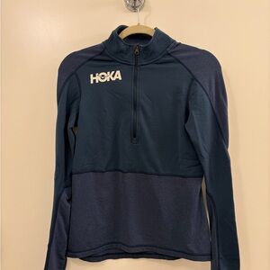 Hoka Deep Blue Quarter-Zip Pullover
